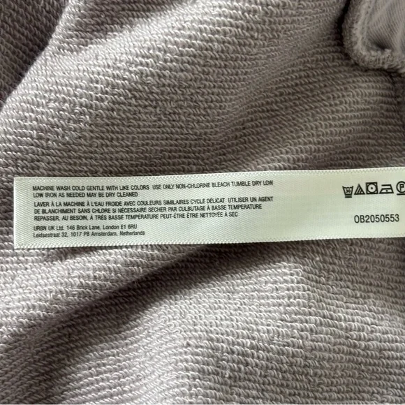 Anthropologie Daily Practice Goal Line Twofer Mini Dress White and Gray Lacey Lg - Picture 14 of 14